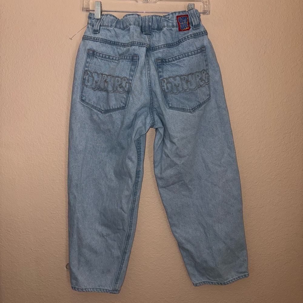 Empyre Light wash blue chino vintage relaxed denim jeans, perfect for a y2k look